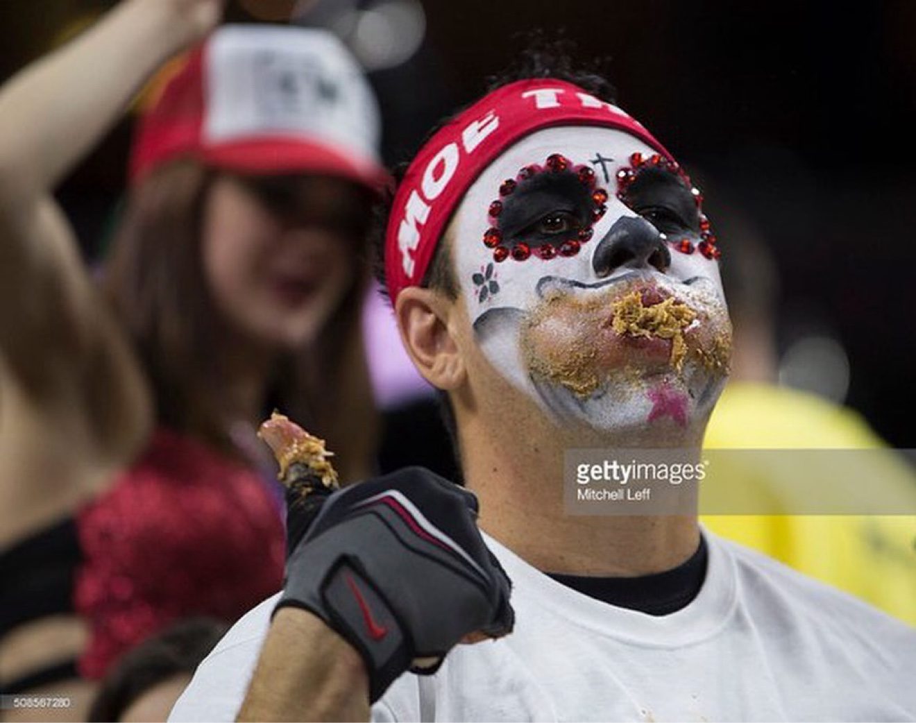 Moe in the Wing Bowl crowd with 94WIP SportsRadio staff