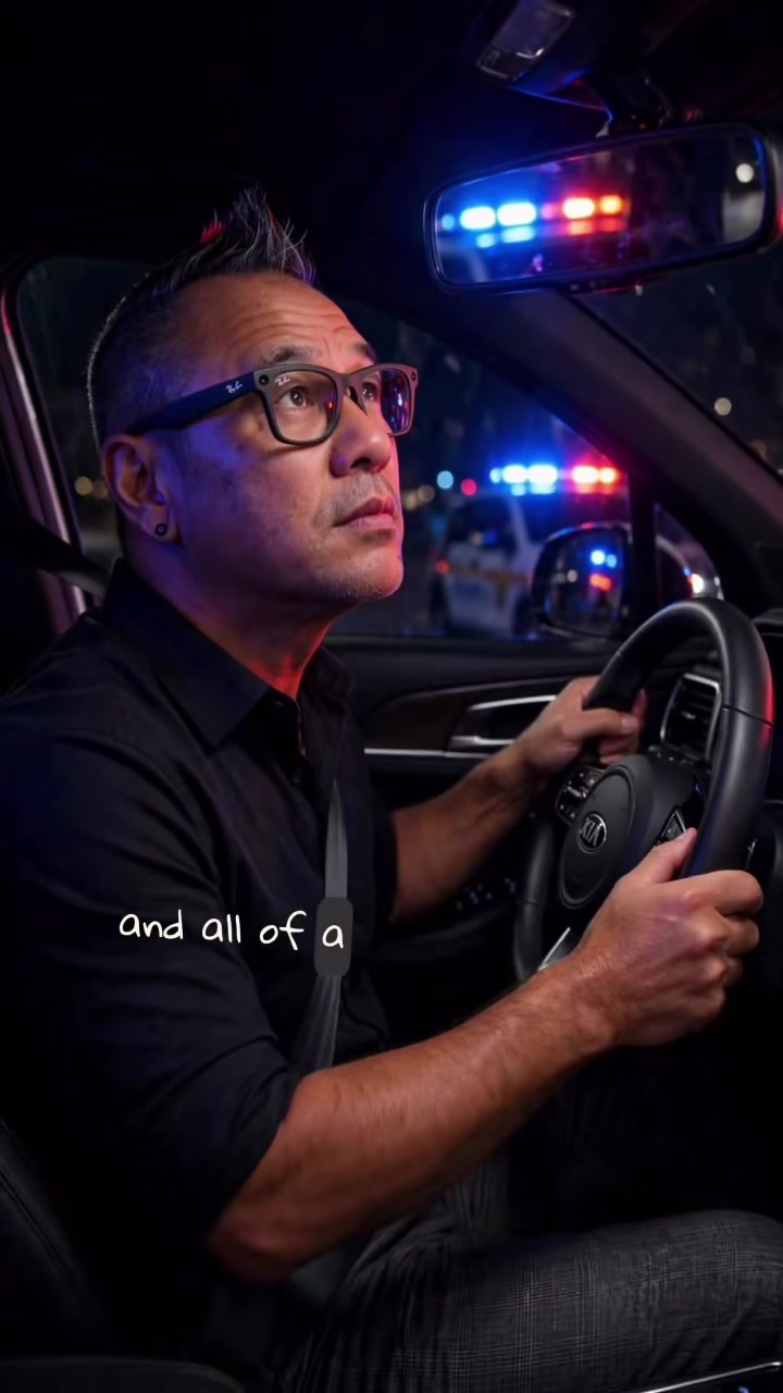 Moe acting in a dramatic vertical tech video